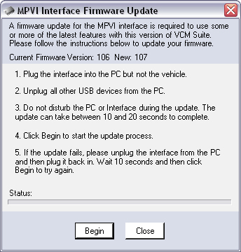 mpvi interface firmware update